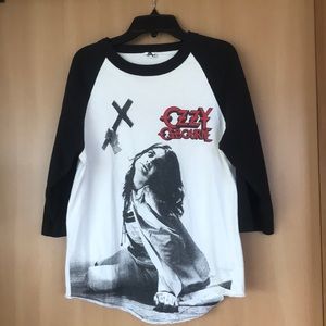 Vintage Ozzy Ozbourne baseball t shirt